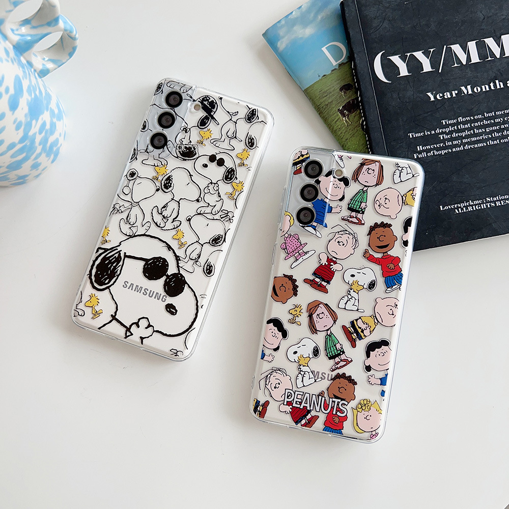 Phone Cases Brown - غطاء هاتف شفاف بتصميم كرتوني لطيف