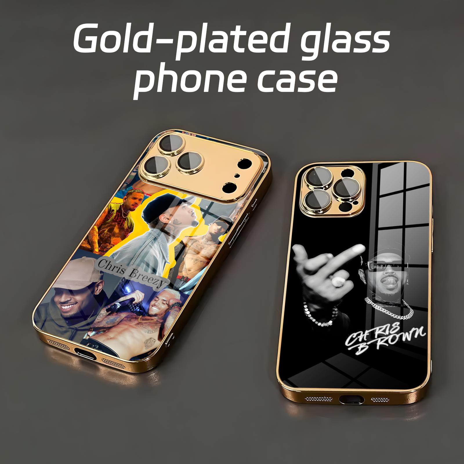 Phone Cases Brown - جراب هاتف بتصميم مغني الراب كريس