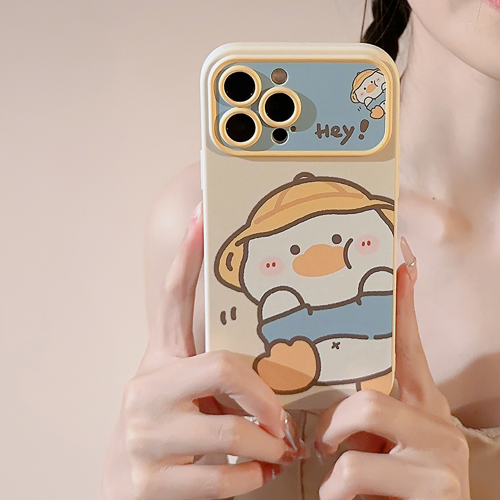 Phone Cases Xr - جراب هاتف بتصميم بطة كرتونية كورية