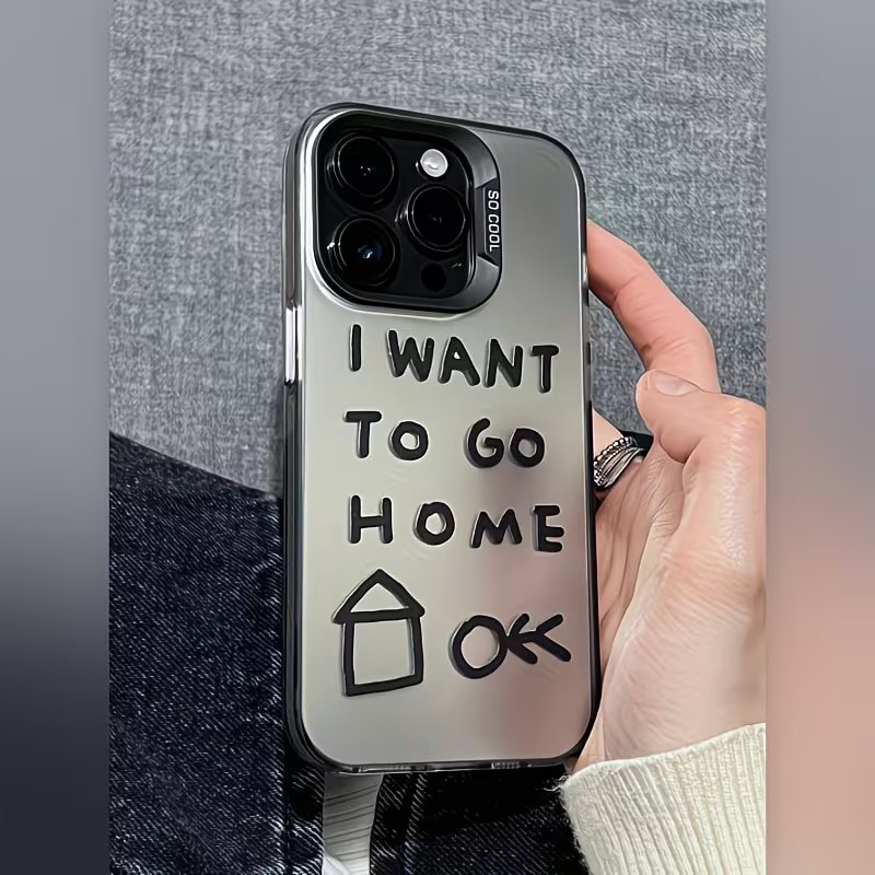 Phone Cases Xr - غطاء هاتف فضي بتصميم جرافيتي إبداعي