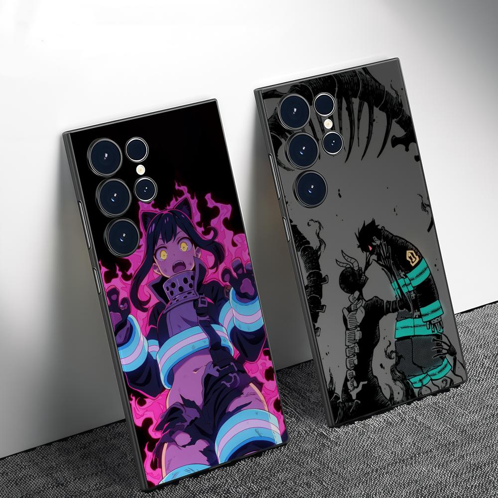 Phone Cases Samsung - حافظة هاتف أنيمي F-Fire Force لهواتف