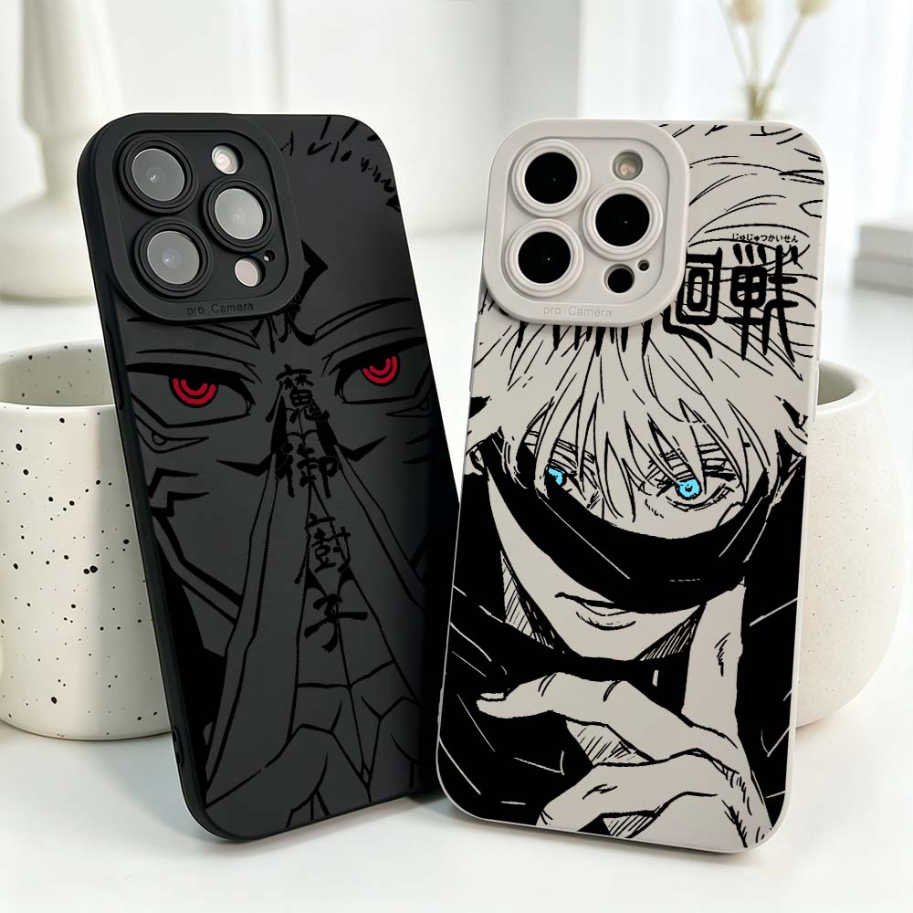 Phone Cases Xr - غطاء سيليكون أنيق بتصميم أنمي جوجوتسو