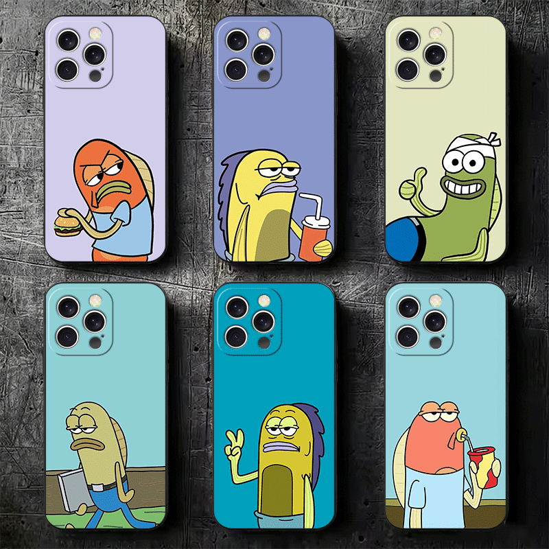 Phone Cases Ugly - غطاء هاتف ناعم بتصميم سمكة كرتونية