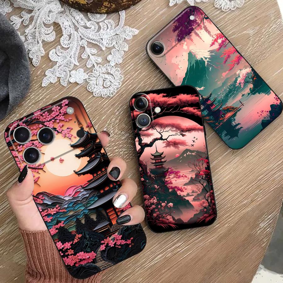Phone Cases Holder - غطاء هاتف بتصميم جبل فوجي الجمالي