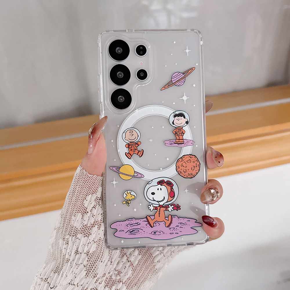 Phone Cases Brown - غطاء هاتف لاسلكي مغناطيسي بتصميم كرتوني