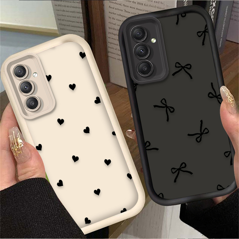 غطاء حماية أسود بتصميم قلب وعق - مراجعة Phone Cases Samsung وسعره