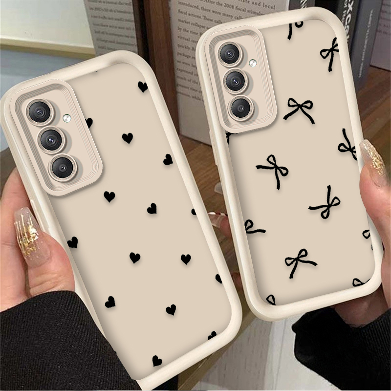 غطاء حماية أسود بتصميم قلب وعق - مراجعة Phone Cases Samsung وسعره