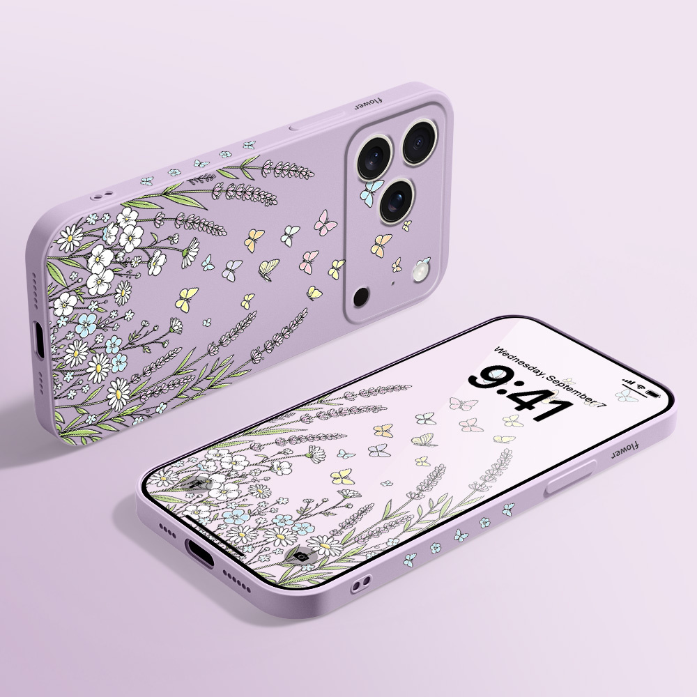 غطاء هاتف بتصميم فراشة العشب ل - مراجعة Silicone Liquid Case وسعره