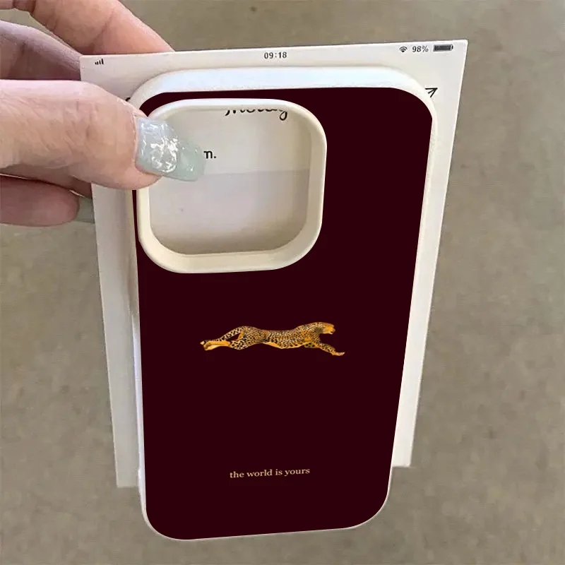 موضة ليوبارد النبيذ الأحمر لين - مراجعة Phone Cases Brown وسعره
