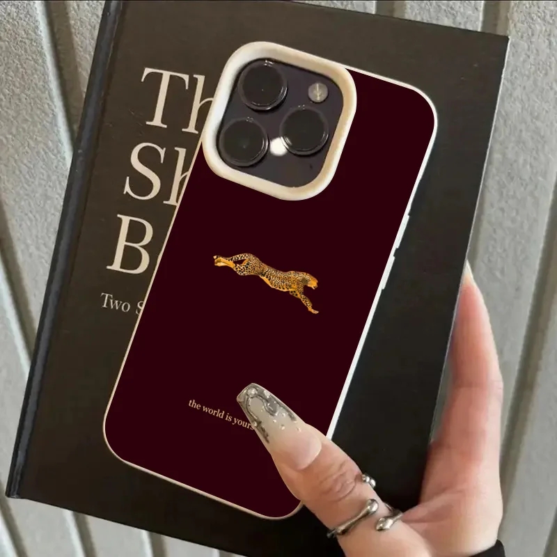 موضة ليوبارد النبيذ الأحمر لين - مراجعة Phone Cases Brown وسعره