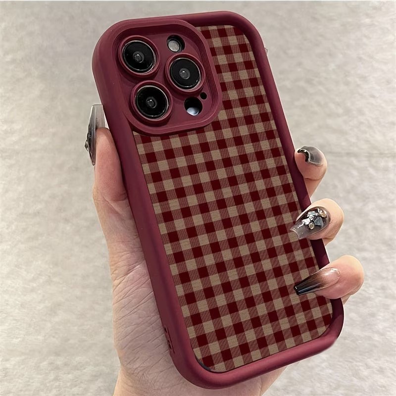 غطاء هاتف من مادة TPU بنمط مرب - مراجعة Phone Cases Brown وسعره