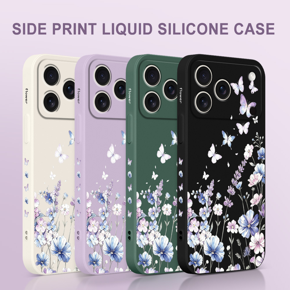 غطاء هاتف ليلي باترفلاي لآيفون - مراجعة Silicone Liquid Case وسعره