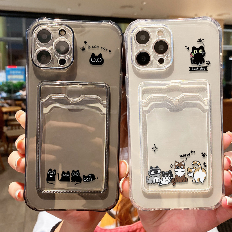 لطيف القطة السوداء جراب هاتف آ - مراجعة Phone Cases Holder وسعره