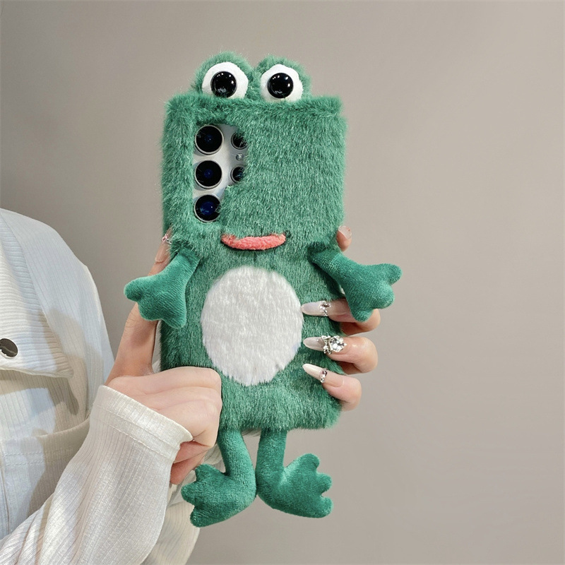 غطاء هاتف على شكل ضفدع مخملي،  - مراجعة Phone Cases Samsung وسعره